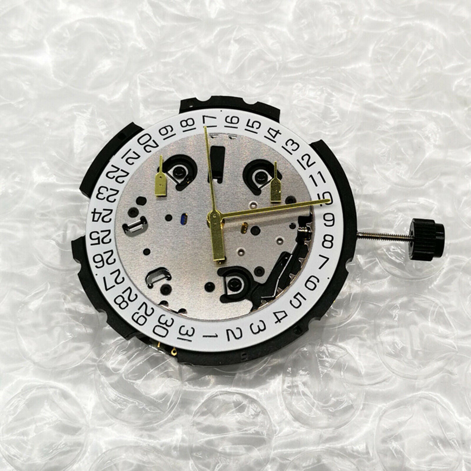 For ETA G10.211 Quartz Watch Movement & Stem & Battery 6 Pin Date at 4’Watch
