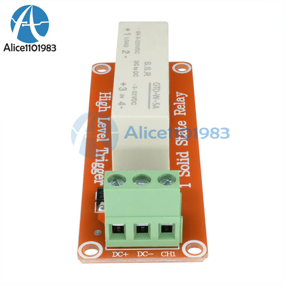 1 Channel SSR Solid State Relay High-low Trigger 5A 3-32V For Arduino Uno R3 DIY