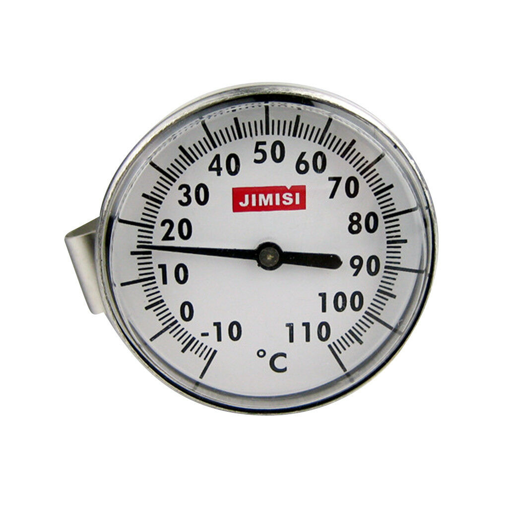New 350ml Coffee Milk Frothing Pitcher Thermometer, w/ Scale Stainless Steel