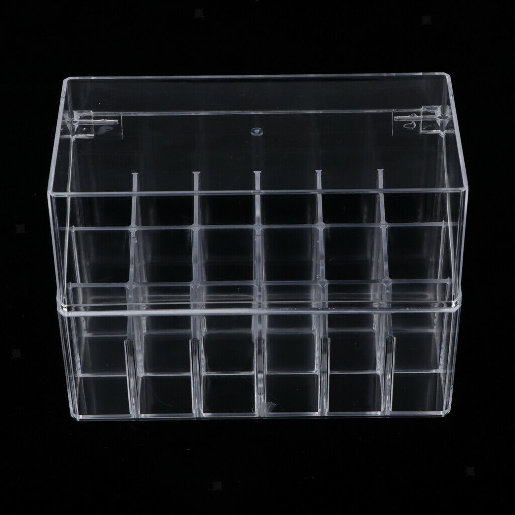 Acrylic Lipstick Organizer Dustproof Lipgloss Case Makeup Storage 18 Spaces