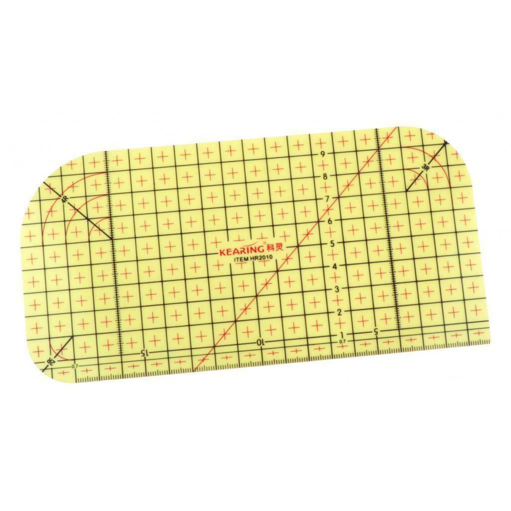2pcs Heat Resistant Hot Ironing Rulers Quilting Fabric Sewing Tracing Ruler Tool