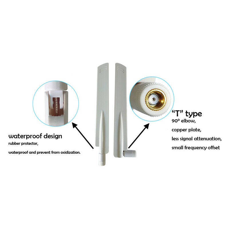 8dBi RP-SMA Connector Dual Band 2.4G 5G wifi Antena aerial SMA female router*DD