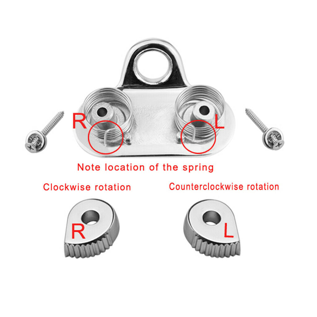 Durable Stainless Steel Boat Sailing Rope Clam Cleat with Leading Ring