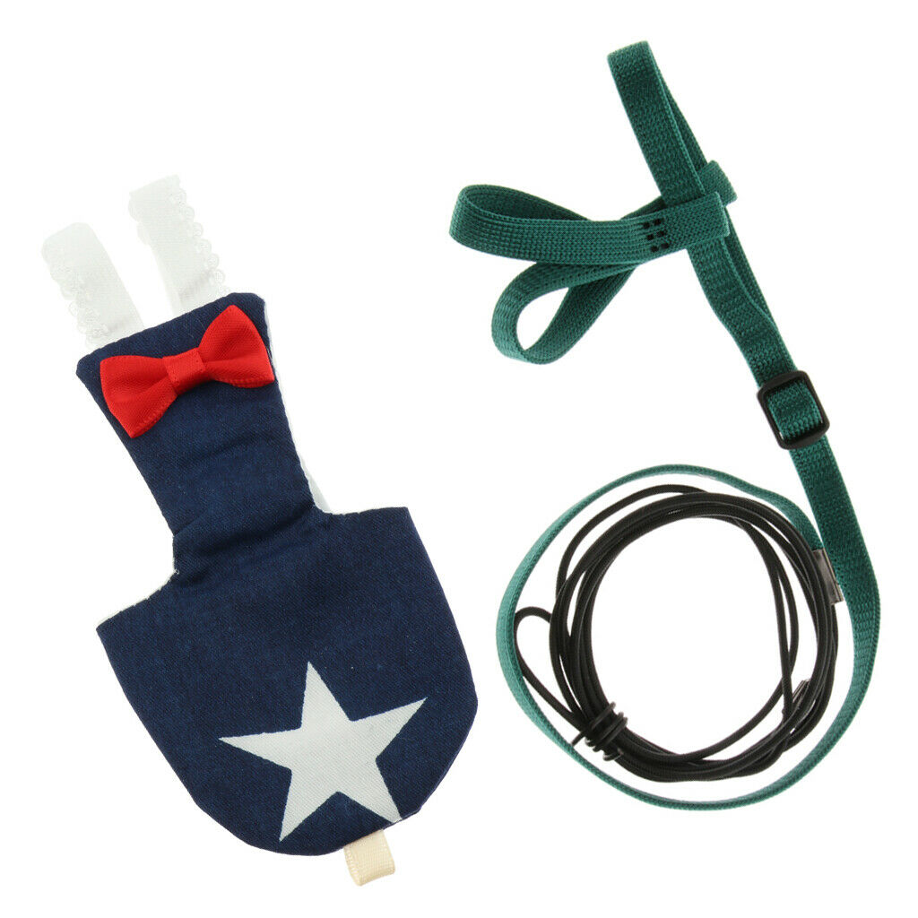 Small Pets Parrot Leash Outdoor Adjustable Strap with  Nappy Clothes Parrot
