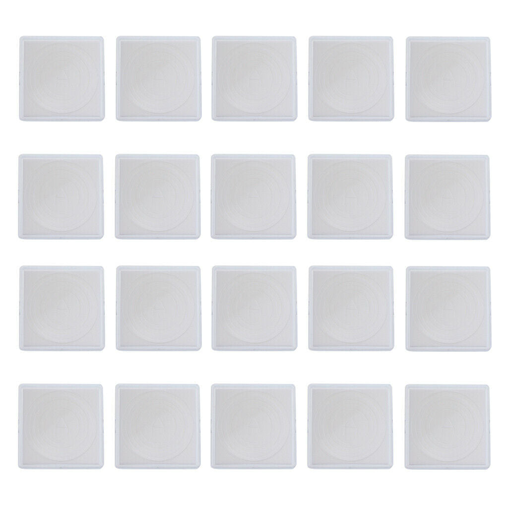 Plastic Clear Capsule Box Collection Holder Case Storage For 20 40mm