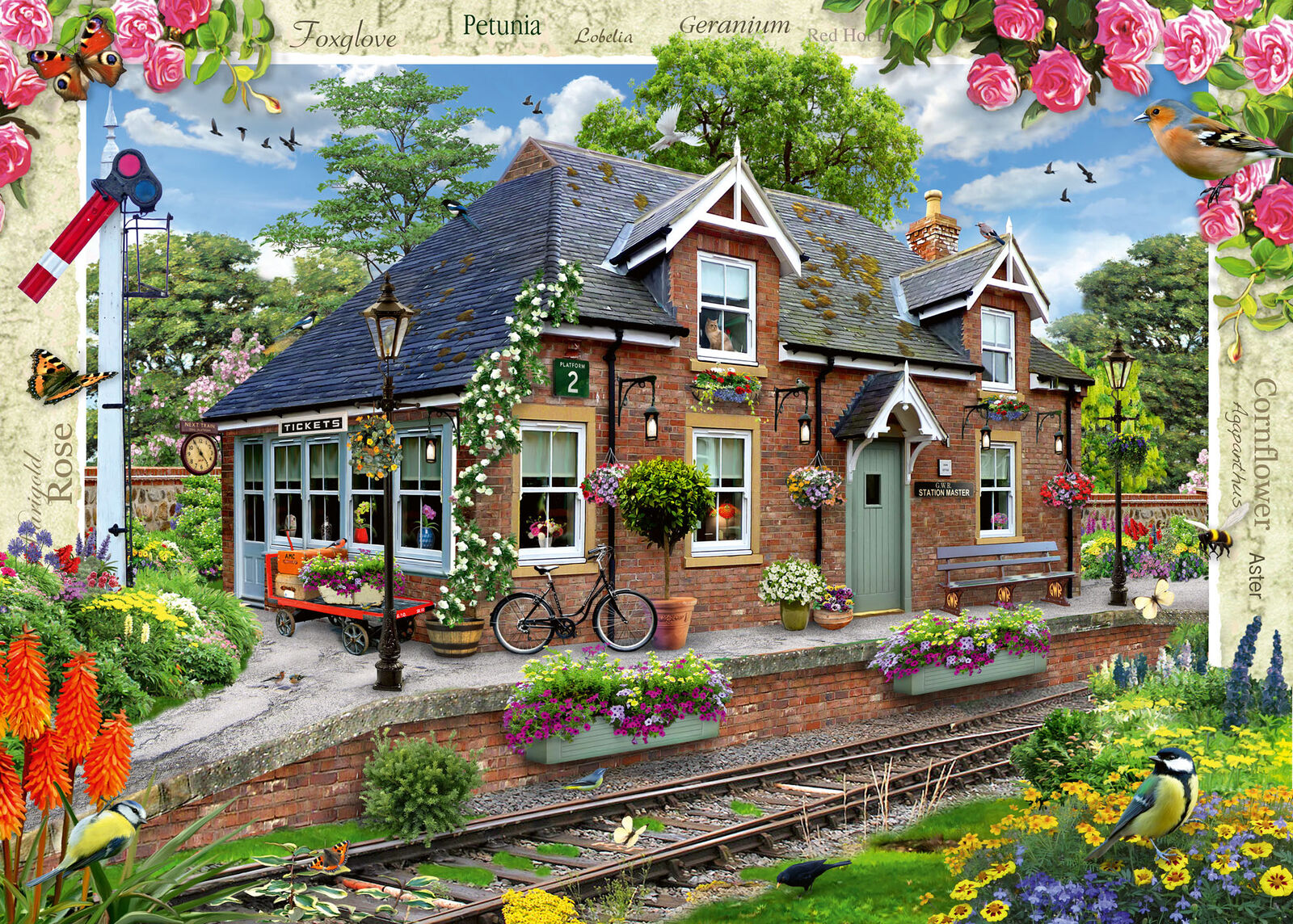 13989 Ravensburger Country Cottage Collection Jigsaw - Railway Cottage 1000pcs