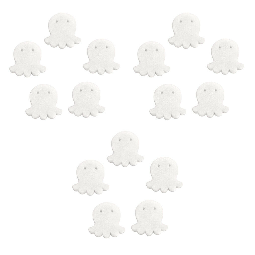 15x Oil Absorbing Sponge Scum Grime Sponge Absorber for Pools Octopus White