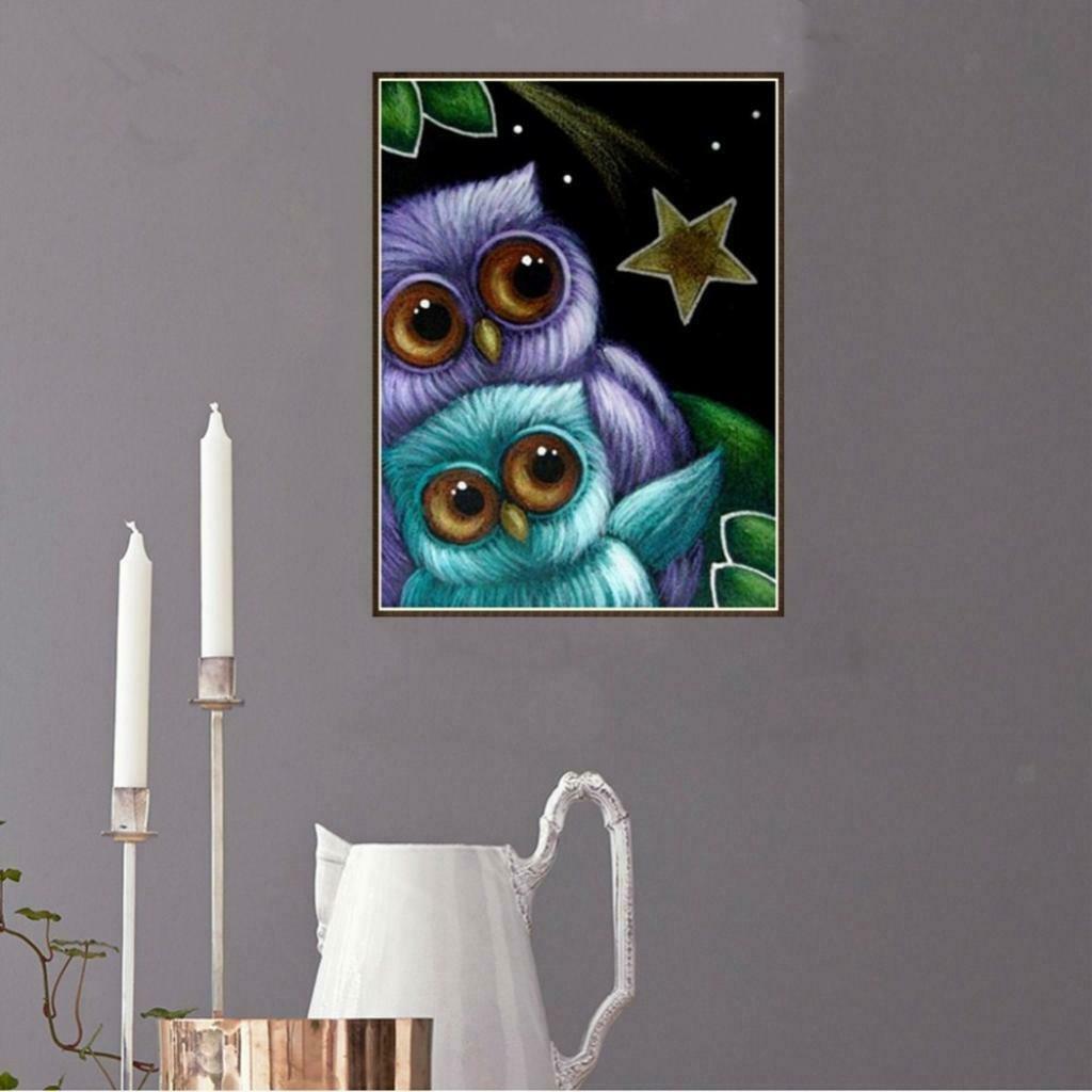 Cartoon Owl DIY 5D Diamond Painting Embroidery Cross Stitch Craft Kit 4#