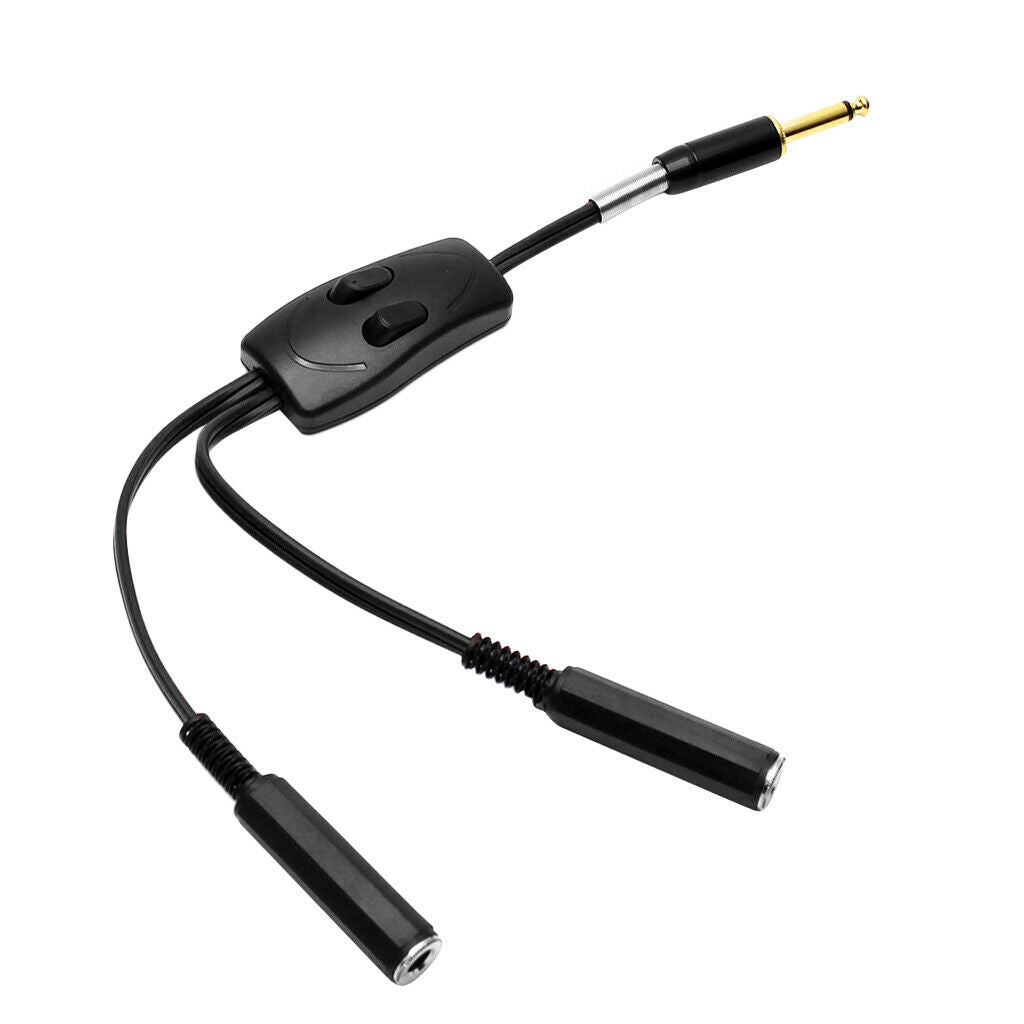 Dual Connection Clip Cord Tattoo Foot Switch Power Controller Hook Lines Black