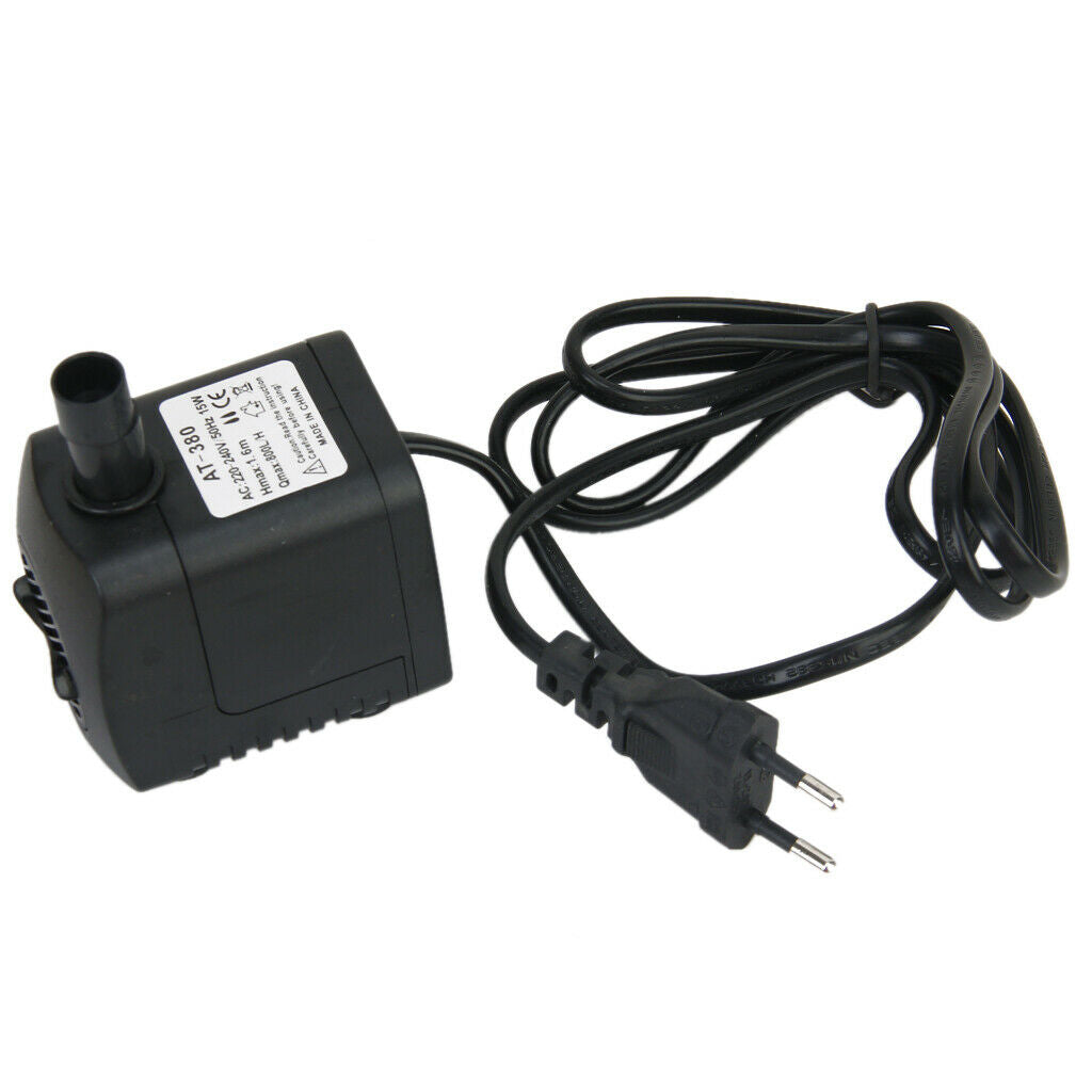 AC 220-240V 15W Submersible Water Pump Aquarium  Pond Pump EU Plug
