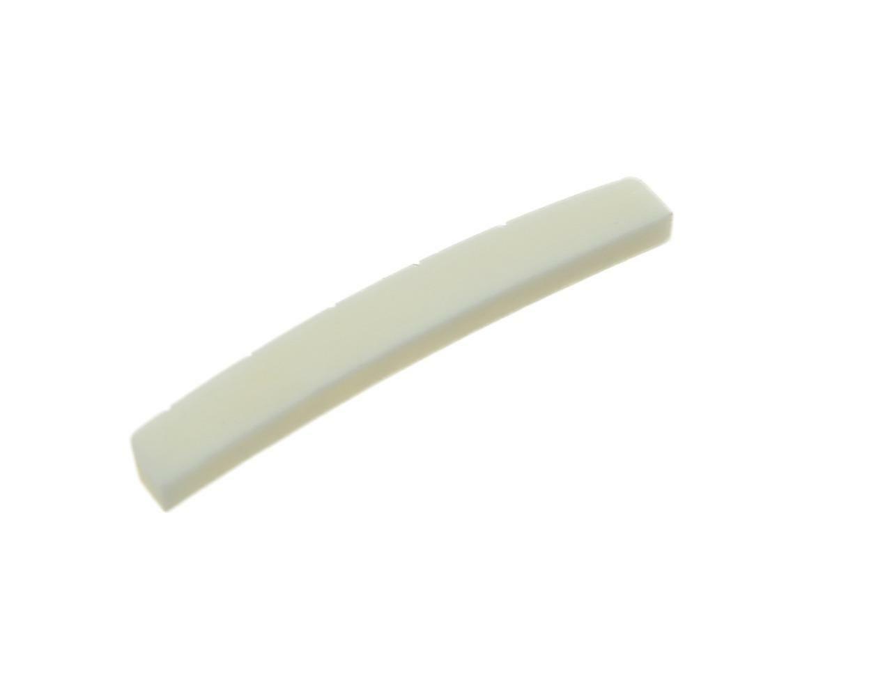 43mm Pure Bone Nut Curved Bottom Slotted Guitar Nut for Strat/Tele 43x3.2mm