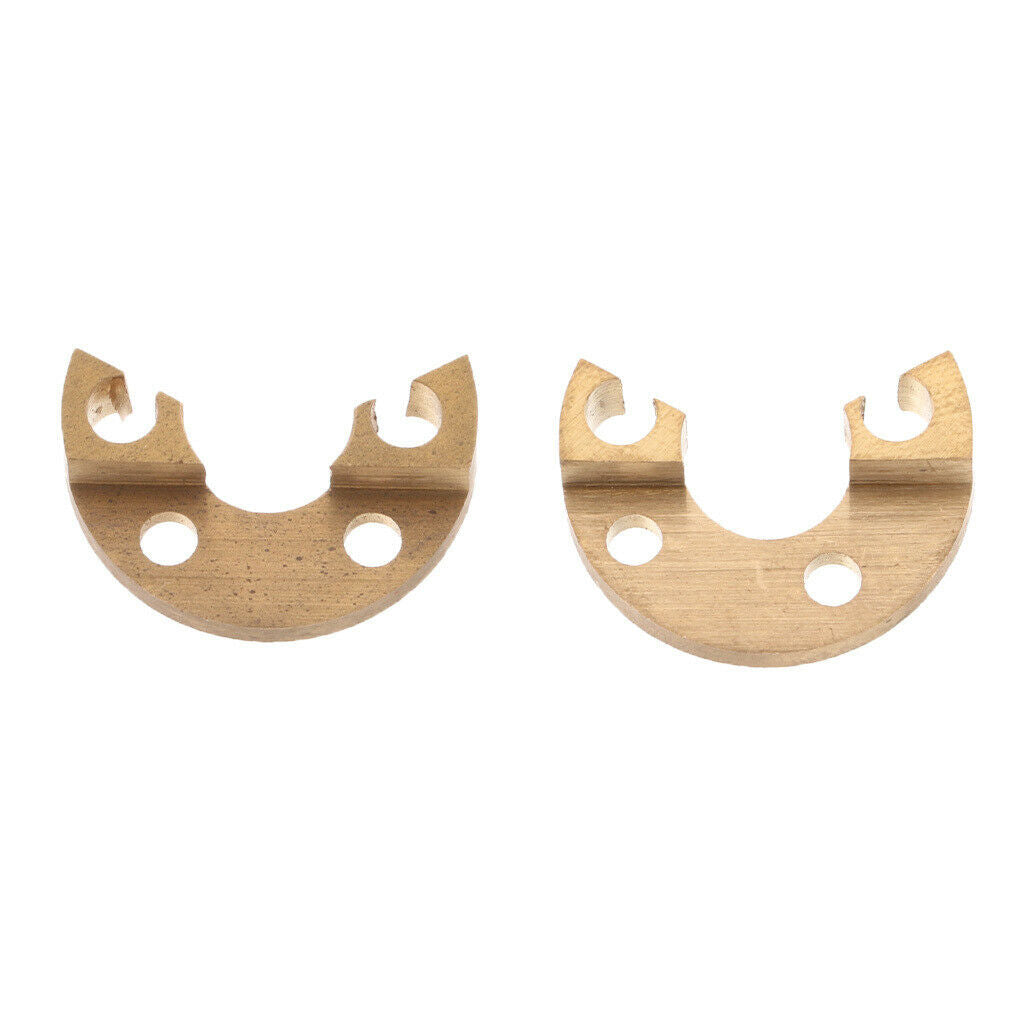 Golden French Horn Stop Plates for French Horn Repair Replacement Accessory, 2