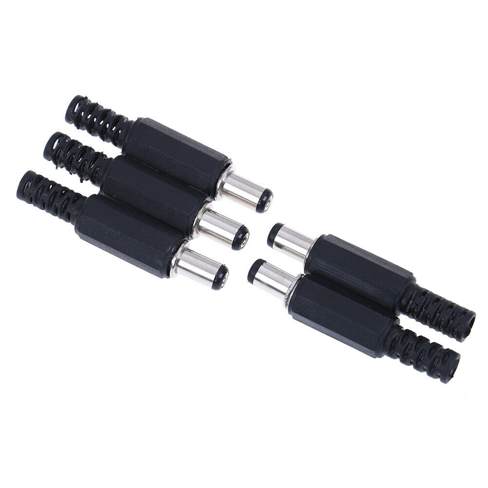 5Pcs 5.5x2.1mm male DC In-Line plug socket jack connector adapte.l8