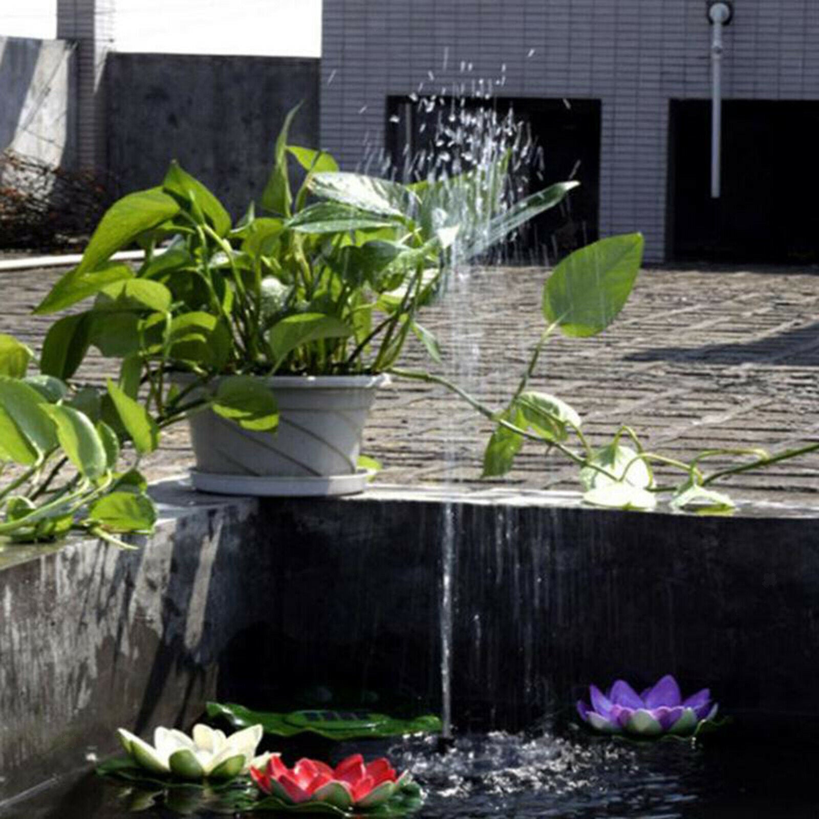 Solar Water Fountain Bird Bath Fountain Pump Pool Pond Garden Landscape