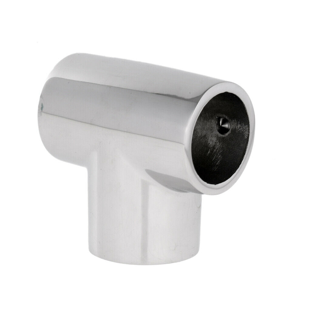 Solid Boat Hand Rail Fittings 90 Degree Marine 316 Stainless Steel Tee 25mm