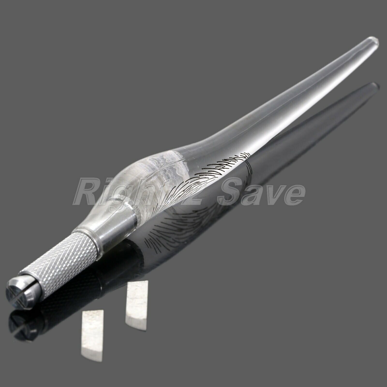 Manual Tattoo Pen+10pcs Needle Blade For Eyebrow Eyeliner Lip Permanent Makeup