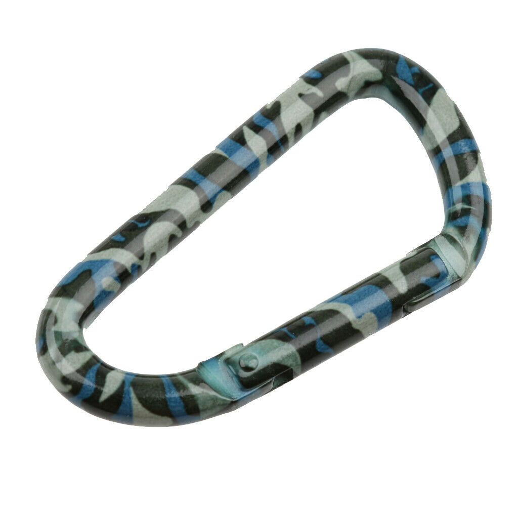 Outdoor Camping Hiking Spring Snap Clip Carabiner Keychain - Camouflage 1