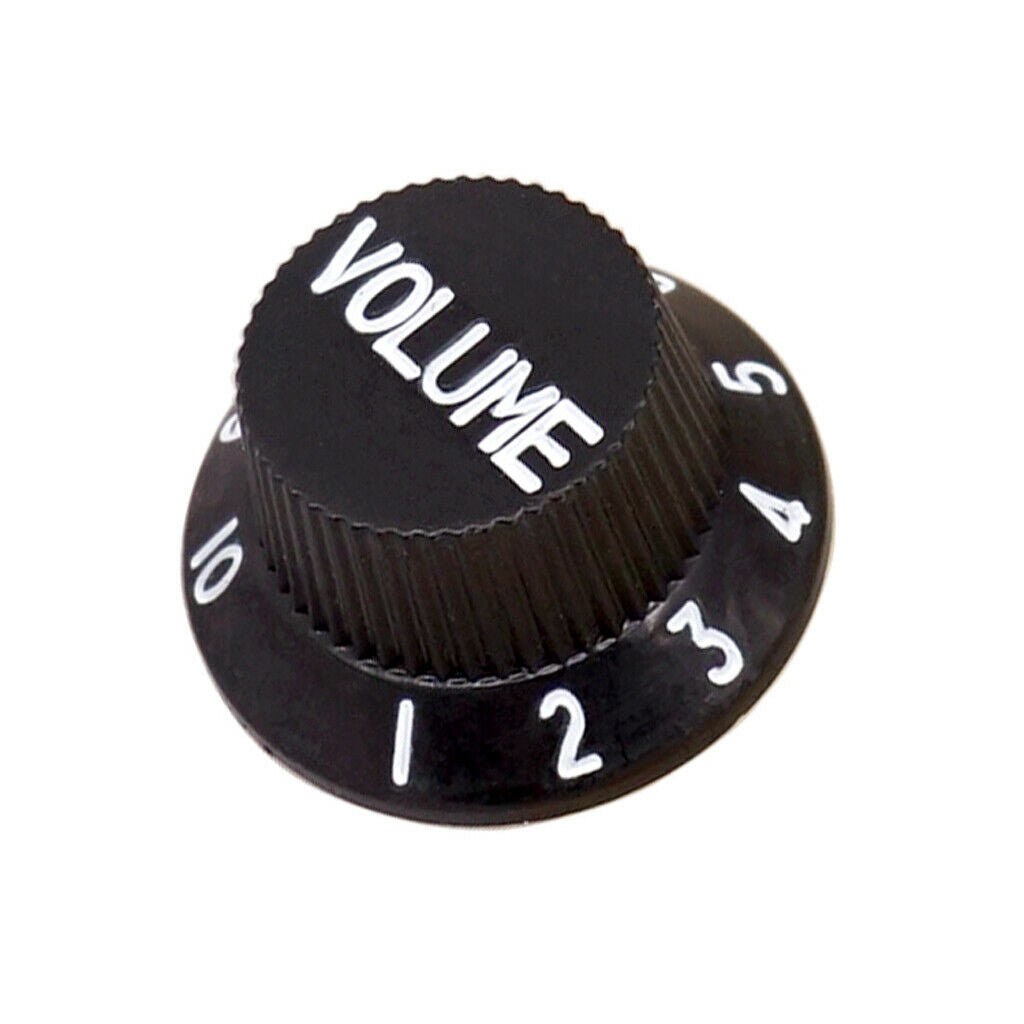 4 Piece Black Speed Control Knobs 2 Volume 2 Tones and 4 Piece Guitar