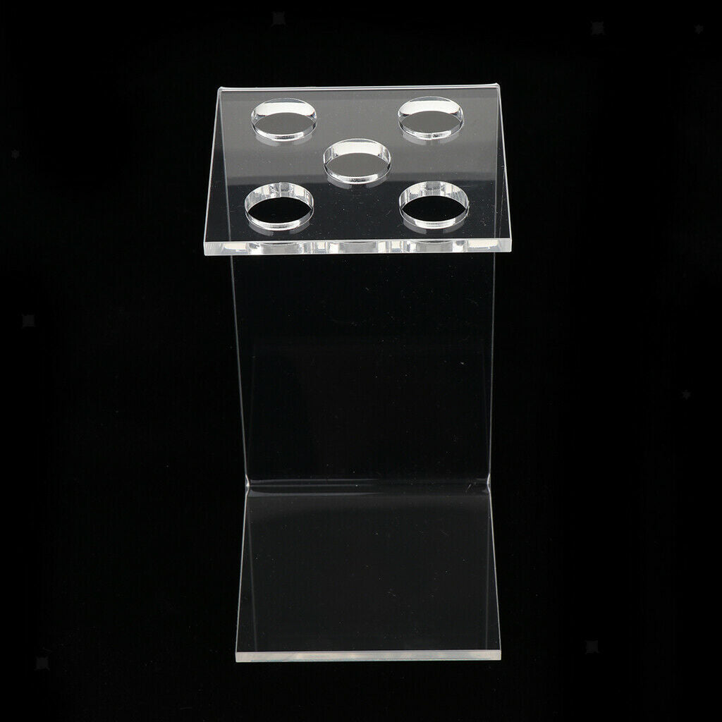 5 Holes Hairdressing Scissors Holder Stand Storage Organizer for Salon Home
