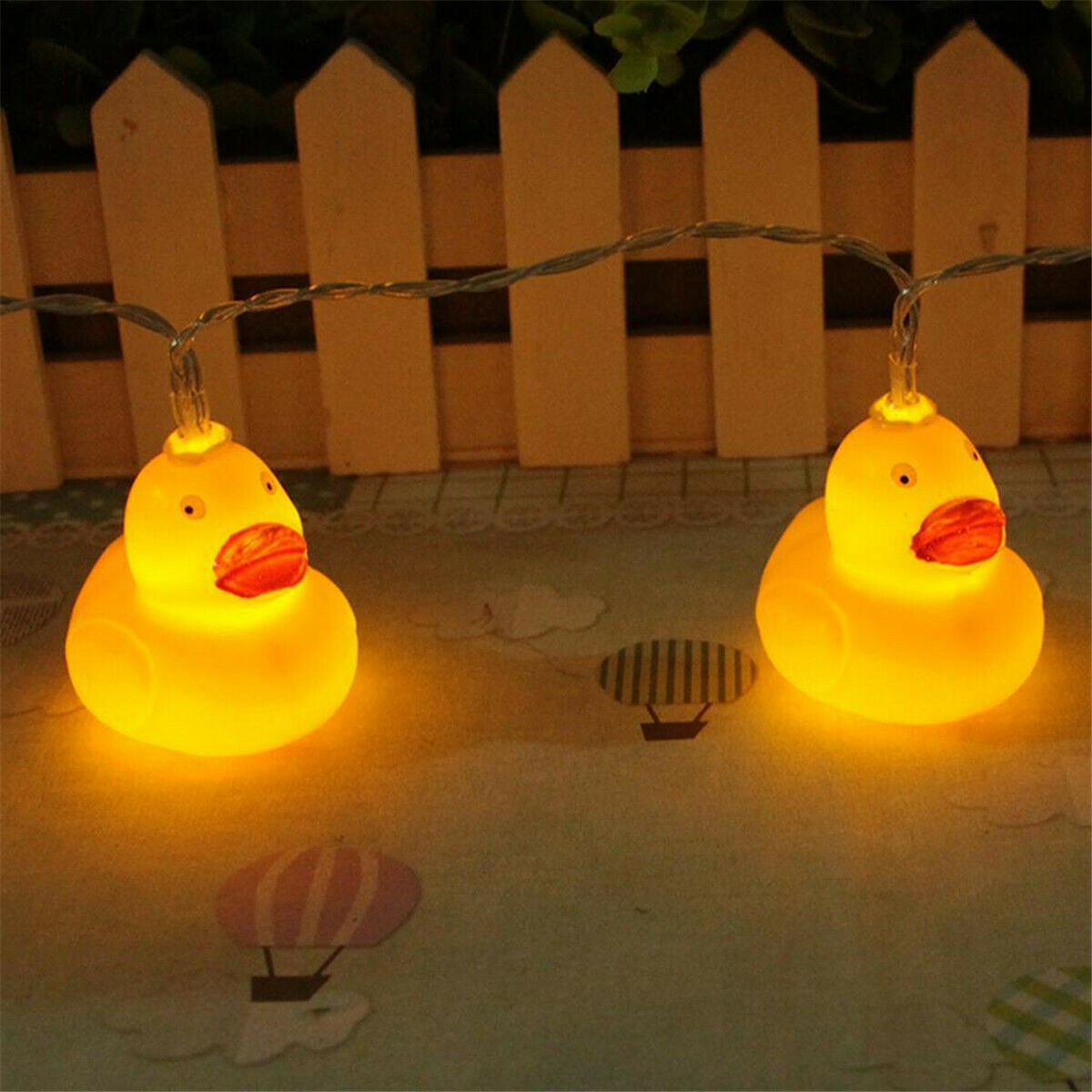 Cute Little Yellow Duck LED String Light Xmas Garden Patio Tree Kids Room Decor