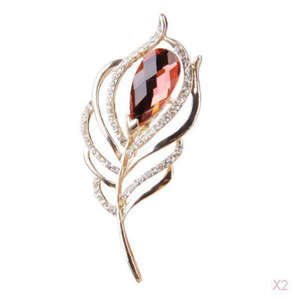 Fashion  Brooch Leaf Design With Gift Rhinestone / Wedding / Scarf