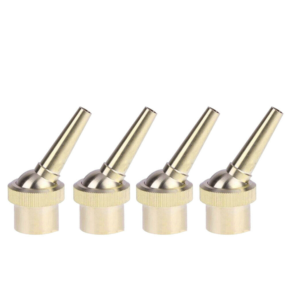 4pc 1/2''Brass Jet Straight Garden Fountain Water Nozzle Sprinkler Spray Head
