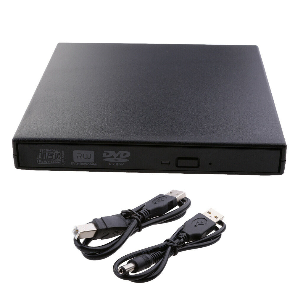 Usb 2.0 External Cd + Rw Dvd + Rw Dvd Burner Drive Recorder For Laptop