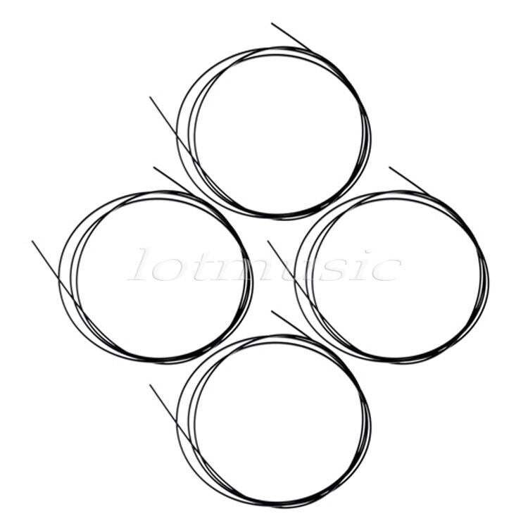 4 Pcs ABS Guitar Binding Purfling Strip Body Project 1650 x 2 x 1.5mm Black