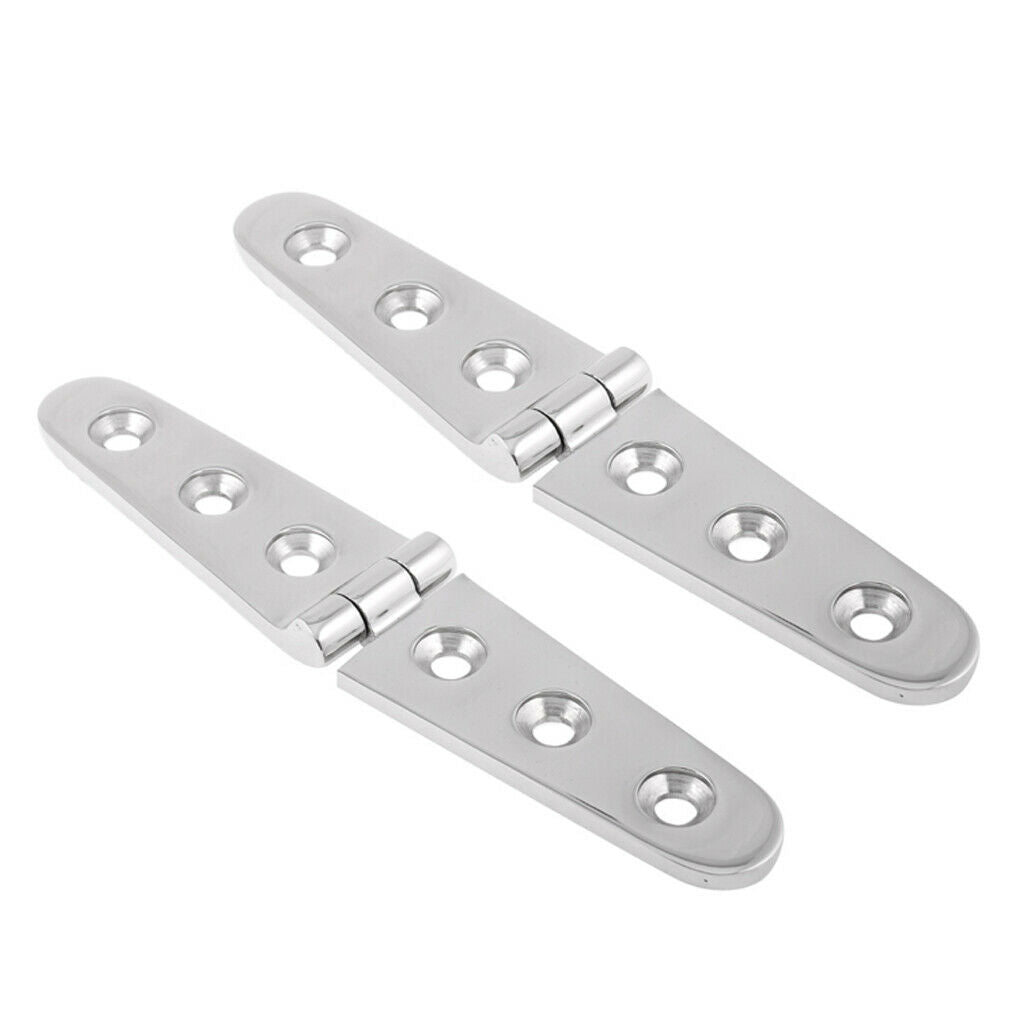 2PCS 6" Cast Strap Hinge 316 Stainless Steel Hardware For Boat Marine Yacht