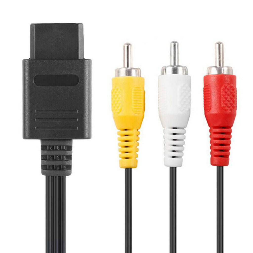 1.8m Audio Video AV Cable Composite RCA Video Cord For   N64