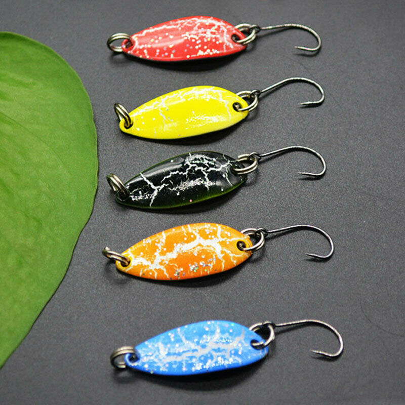 5PCS Mini 3.5g Spoon Fishing Lure 30mm Metal Jigging Lure Baits Swimbait .l8
