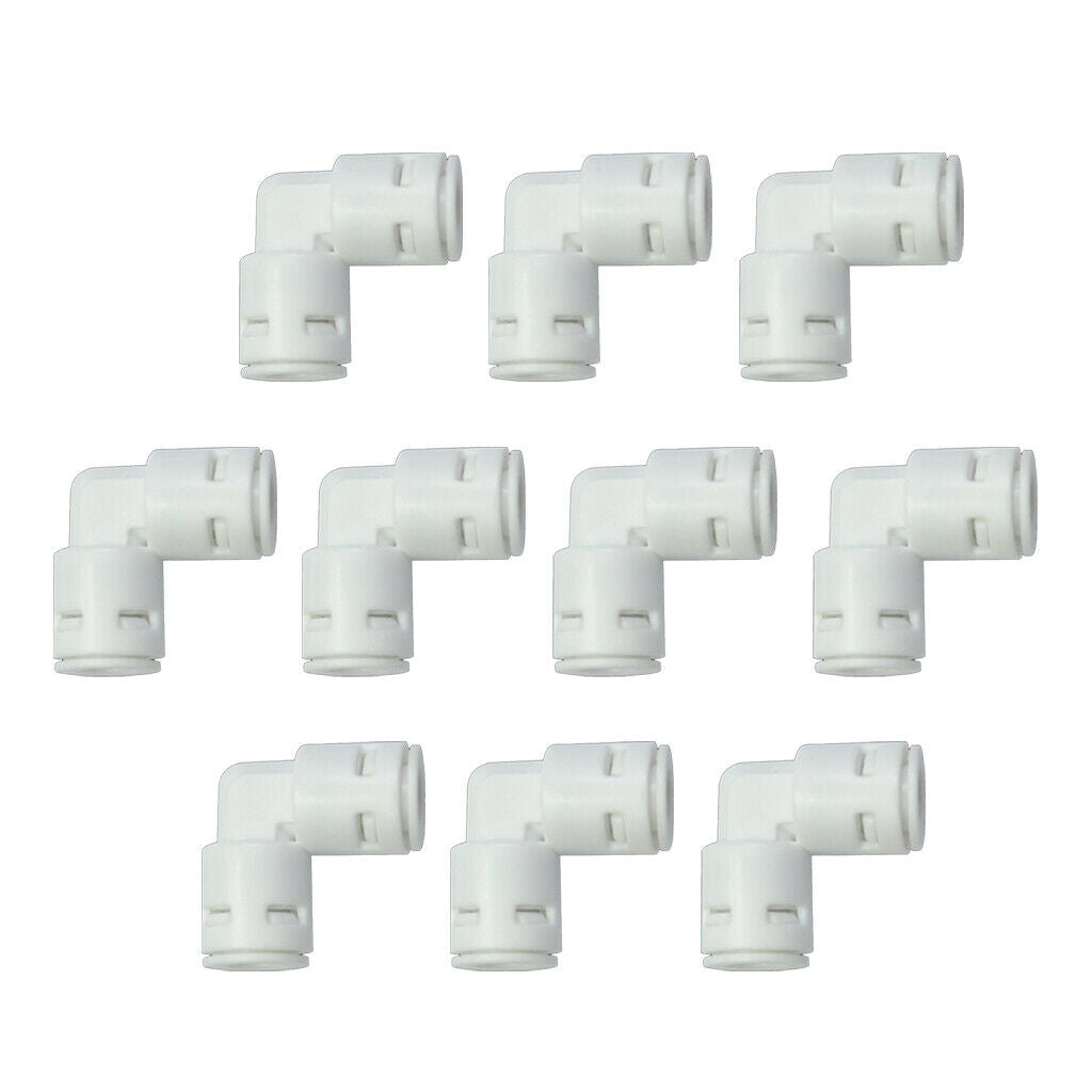 10Pcs 1/4" Ball Valve Inline Quick Connect Fit for RO Water Reverse Osmosis, NEW