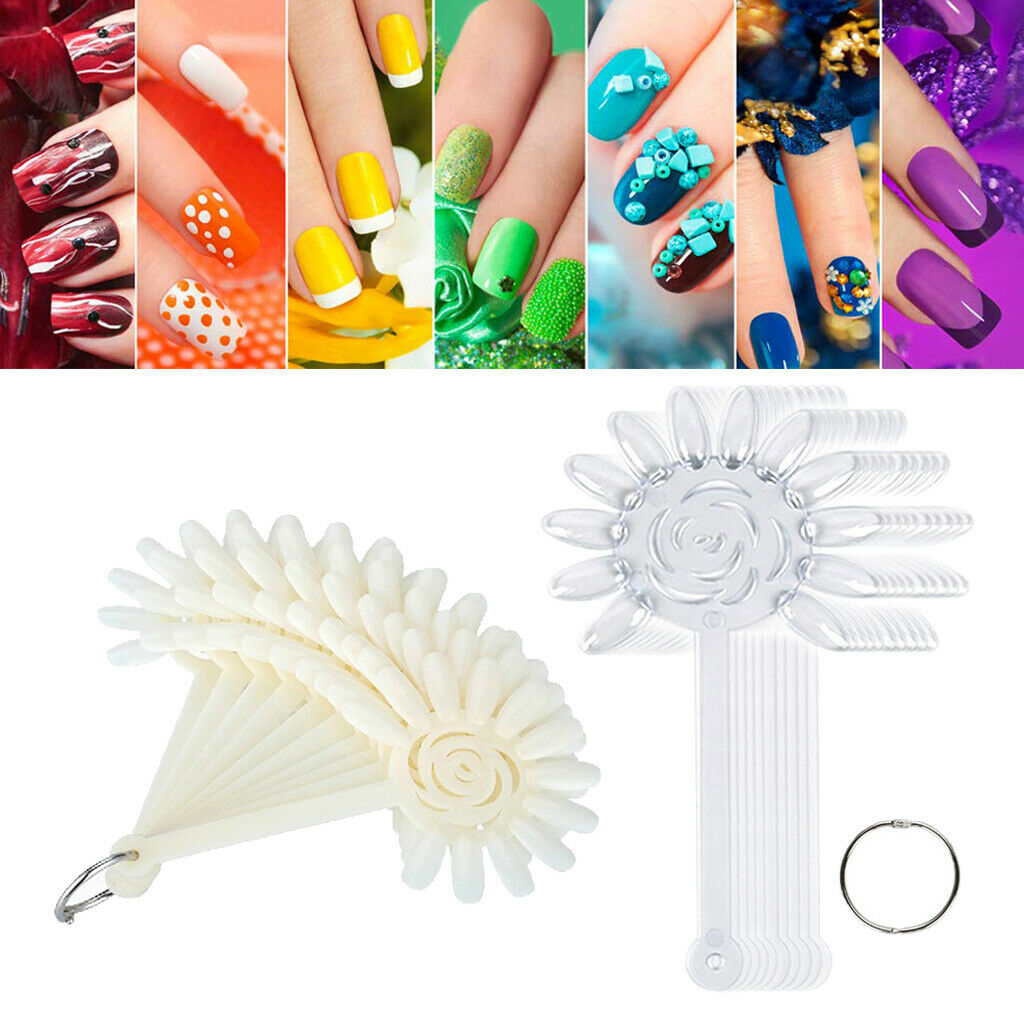 240 Packs Plastic Nail Practice Training Sticks Polish Display Board Wheel