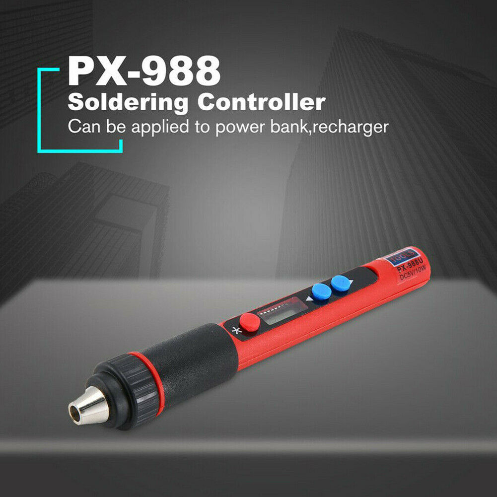 PX-988 Tip Electric Soldering Iron Pen Touch Switch Tool Mini USB LCD Welding