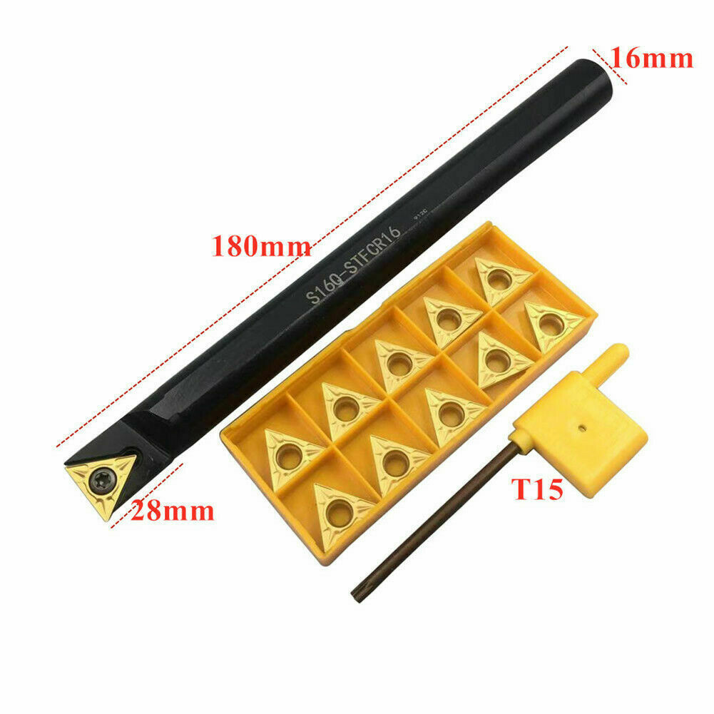 91° S16Q-STFCR16 16mm Lathe Internal Turning Tool Holder  + TCMT16T304 Insert