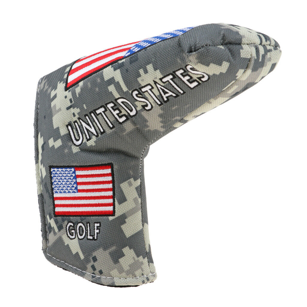 Golf Blade Putter Head Cover Headcover Protector Bag With  Closure