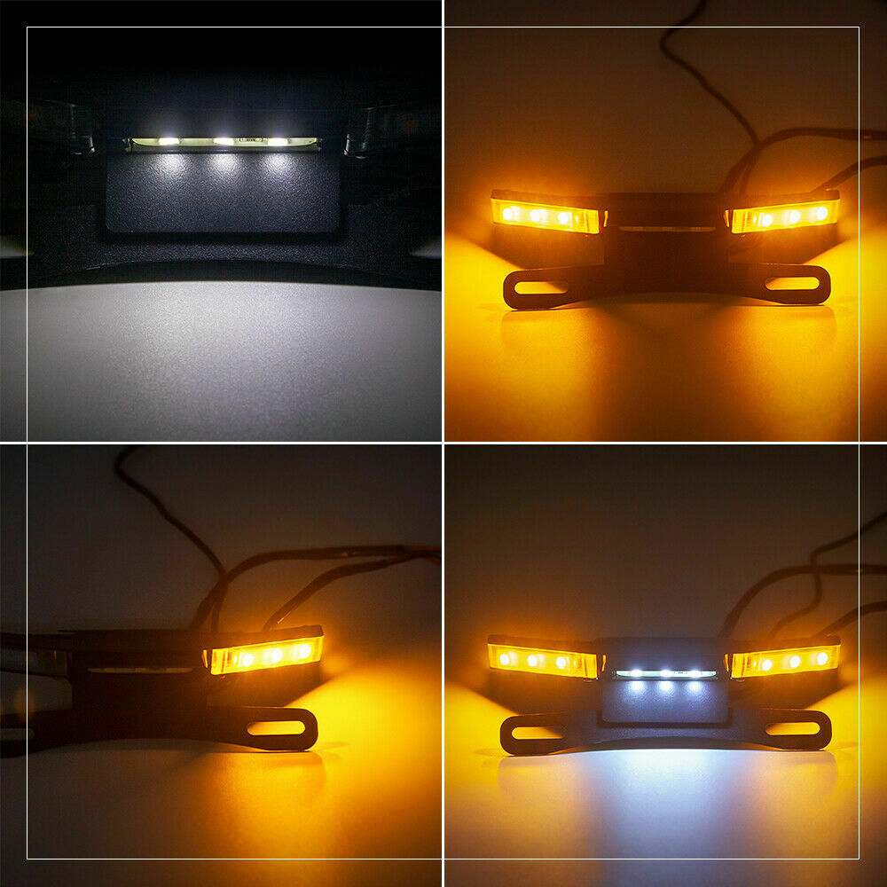 Tail Tidy License Plate Holder LED Turn Light For KAWASAKI Z 900 Z900 2017-2021