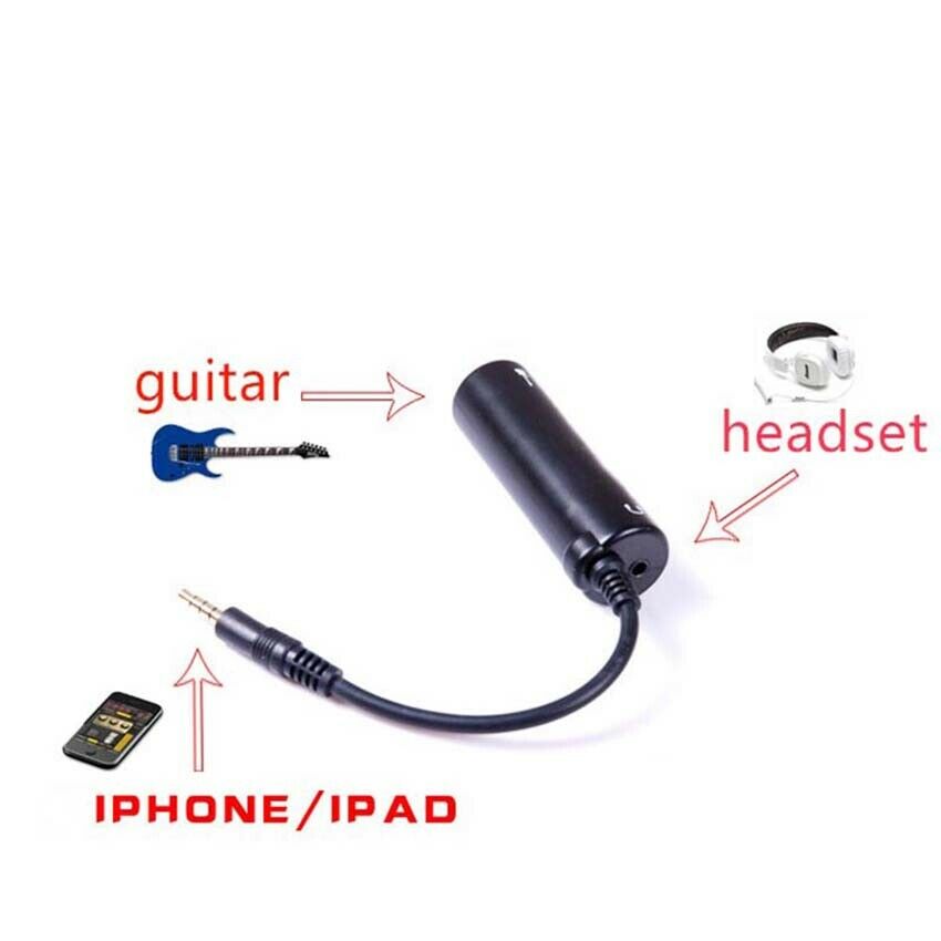 Guitar Interface Converter AMP audio Replacement Guitar Pedal Effects for Phone