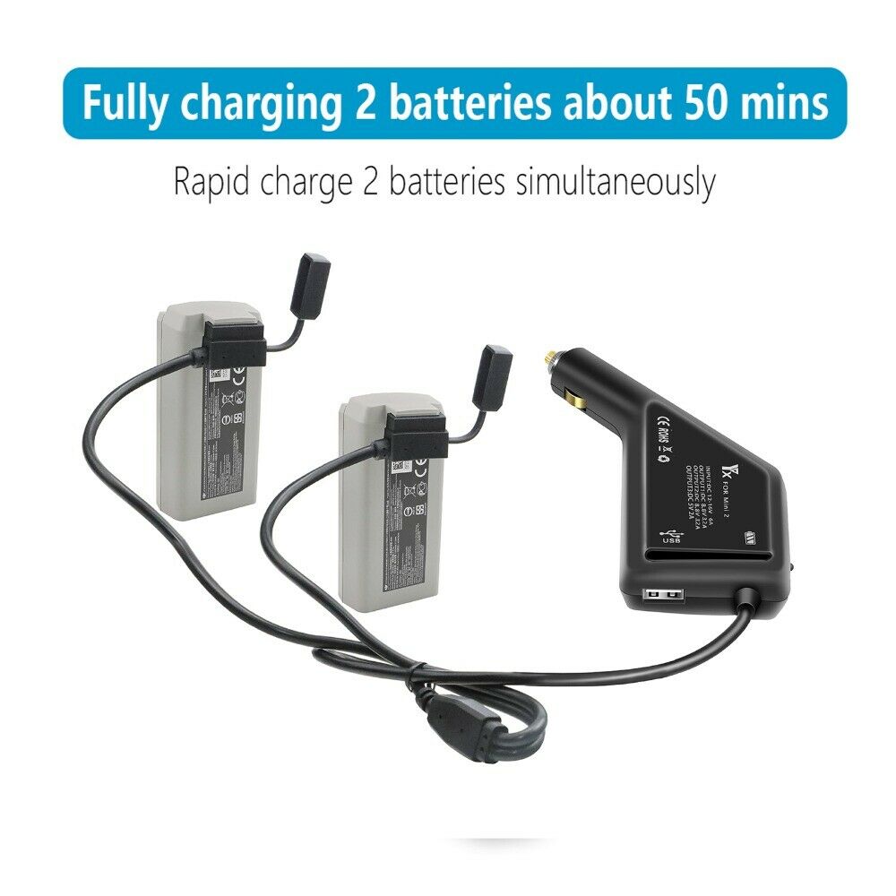 For DJI Mavic Mini 2 Drone Battery &Remote Control Car Charger Replacement