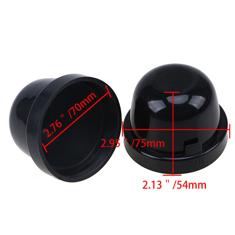 2.76" LED Beam Headlight Bulb Light Dust Seal Lamp Cover Housing Cap Universal