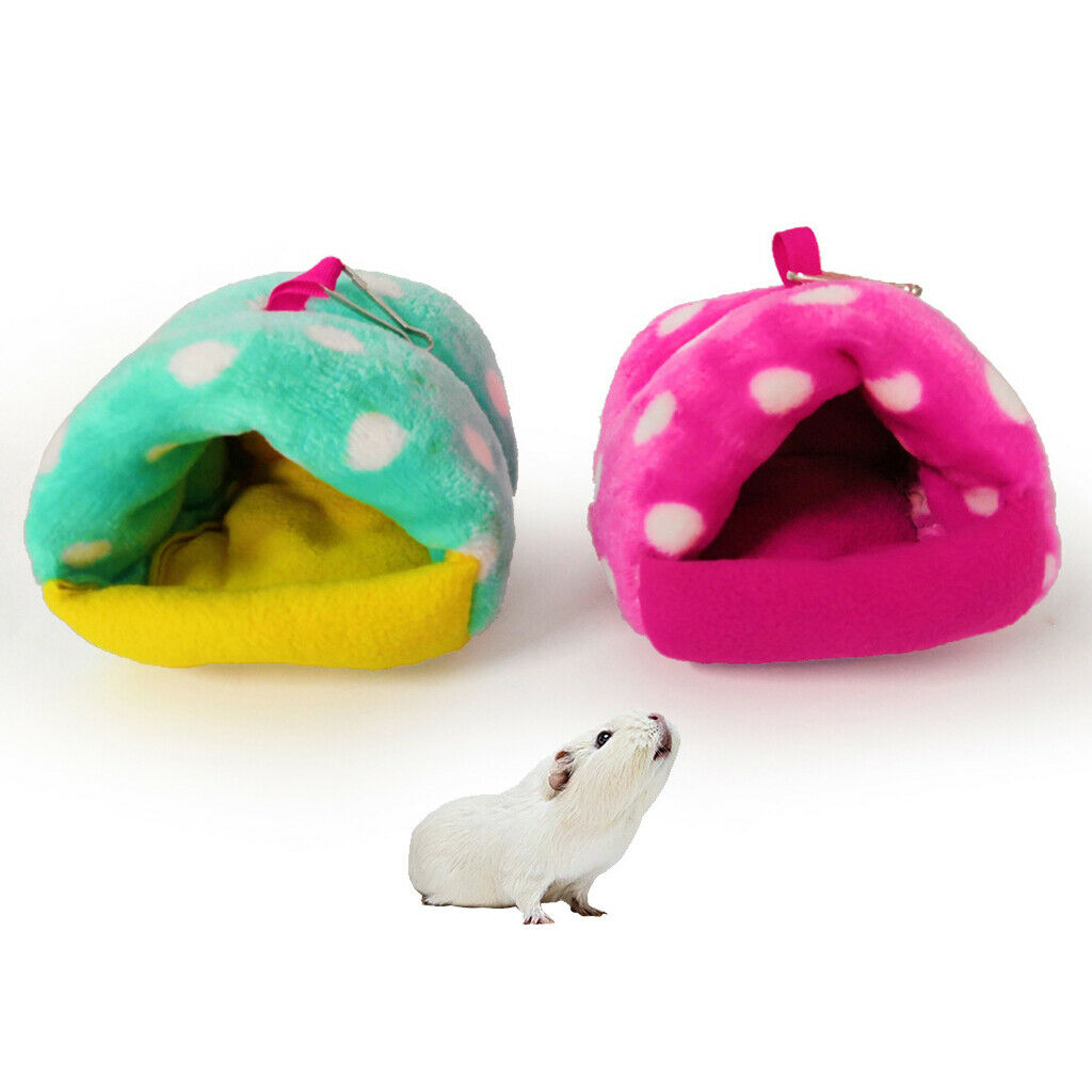 Guinea-Pigs Bed House Hammock Small Animal Hanging Cage Cave Warm Green