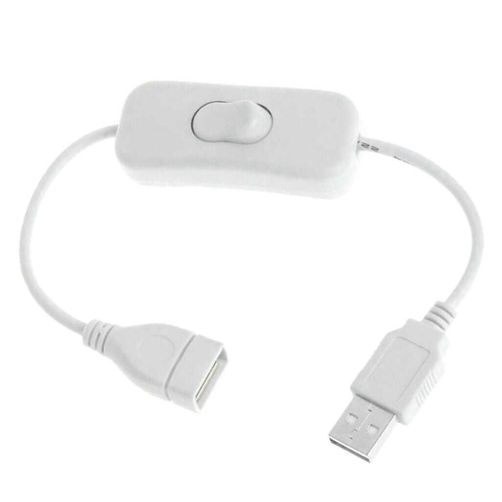 USB Cable with ON/OFF Switch Power Button Raspberry Pi & Phone Charging, for 2