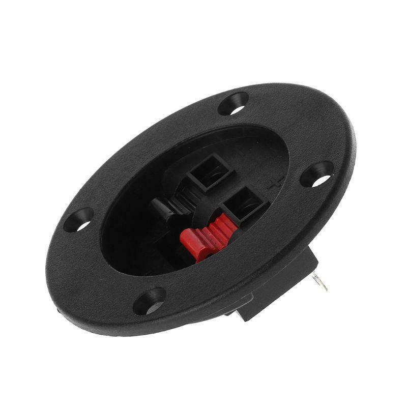 2PCS Terminal Round Cup Connector Parts Express Spring Clip Double Binding Post
