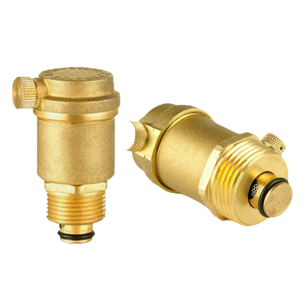 2x Brass Automatic Float Vent DN25 Brass Air Vent Valve 1.6MPa, DN20/DN25