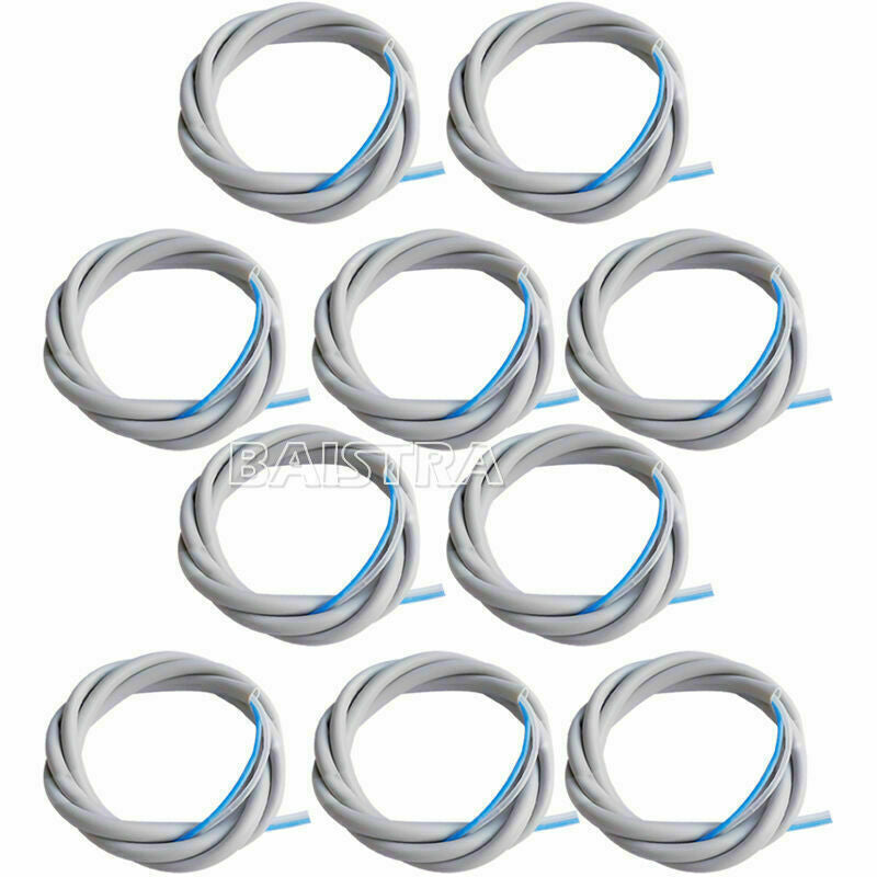 10 X Dental Silicone Air Turbine Tubing Tube Hose For 3-Way Syringe Handpieces