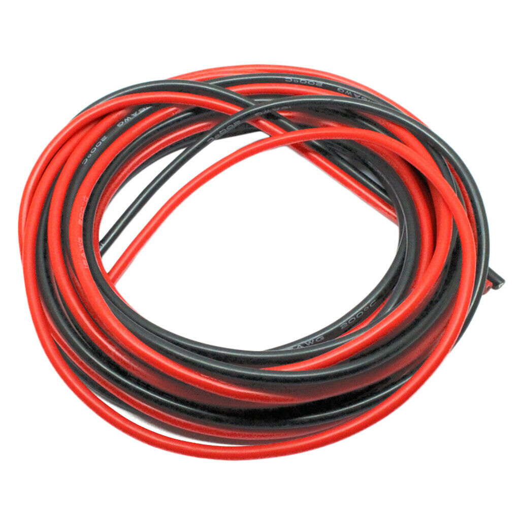 Rolls Electrical Wire High Temperature Resistant Test Cable Red Black