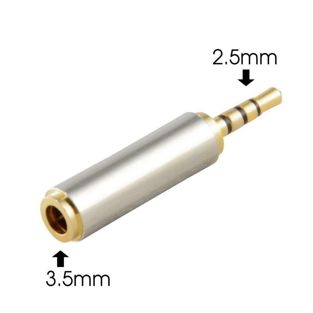 Headphone audio converter adapter jack plug extension, 2.5mm audio