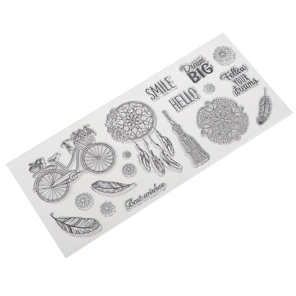 dreamcatcher transparent clear silicone stamp for diy scrapbooking photo .l8