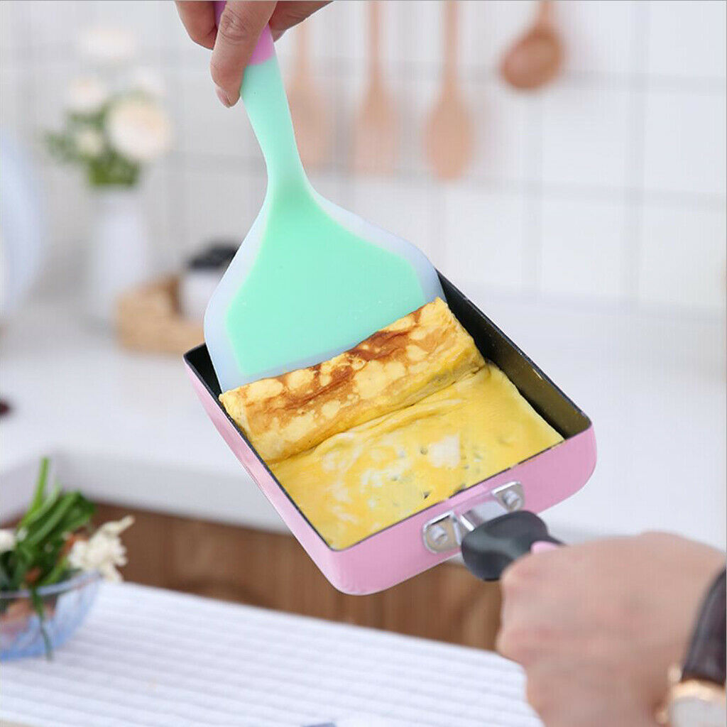 Non-Stick Fry Pan Omelette Skillet with Silicone Turner Cooking Utensils