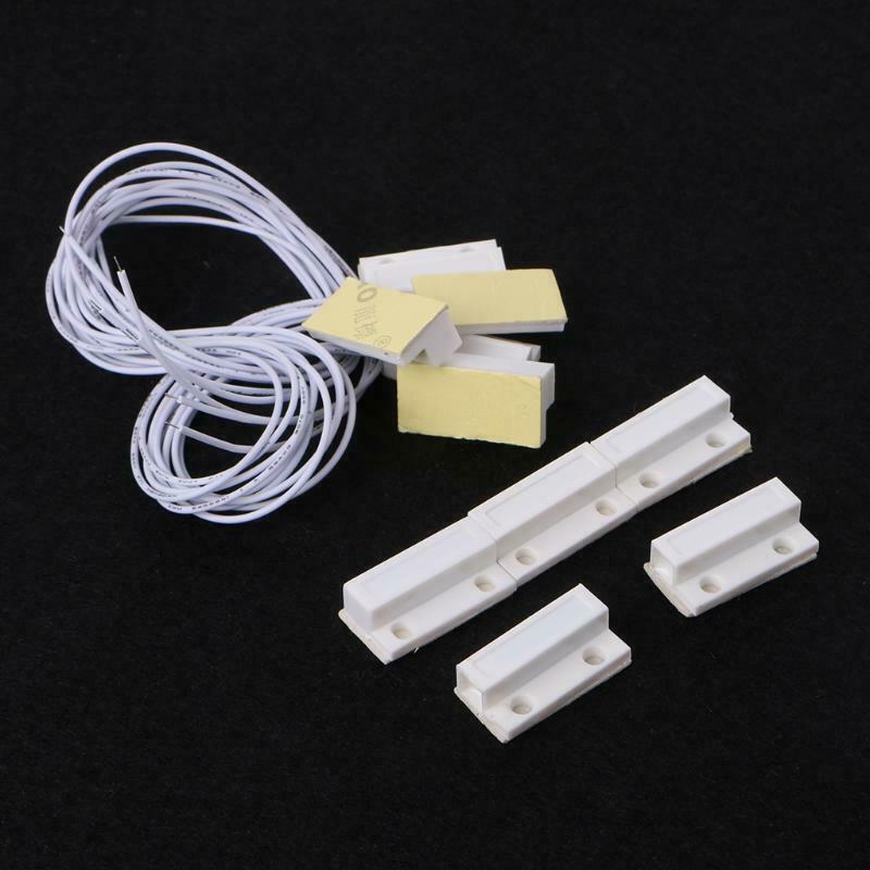 5 Sets MC-38 Wired Door Window Sensor Magnetic Switch Home Alarm System Detector